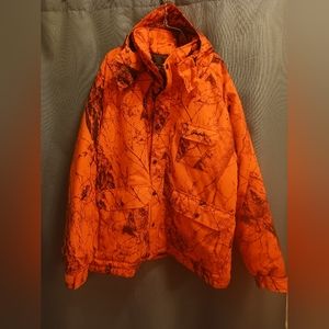 Gamehide mens 2x blaze orange camo hunting parka